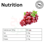 ⁦عنب أحمر مستورد - 500جرام⁩ - الصورة ⁦2⁩